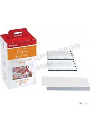 Набор Canon RP-108 (8568B001) бумага (10x15см) и цветные красители для SELPHY CP1200. 108 страниц.