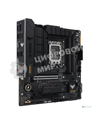 Материнская плата ASUS TUF GAMING B760M-PLUS, LGA 1700, Intel B760, 4xDDR5, 4xSATA, 2xM.2, 1xPCIe 5.0 x16, 1xPCIe 4.0 x4, 1xPCIe x1, 2xUSB-A 3.2 Gen 2, 3xUSB-A 3.2 Gen 1, 2xUSB 2.0, 1xUSB-C 3.2 Gen 2x2, 1x2.5Gb LAN, 5x3.5 мм, 7.1, mATX