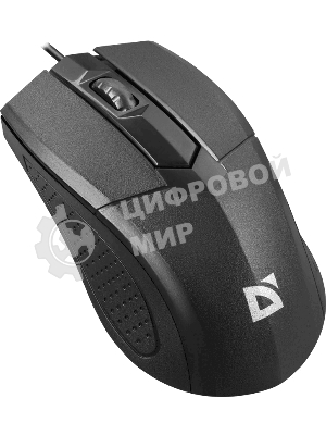 Мышь проводная Defender Optimum MB-270 черный, 1000 dpi, USB, кнопки - 3