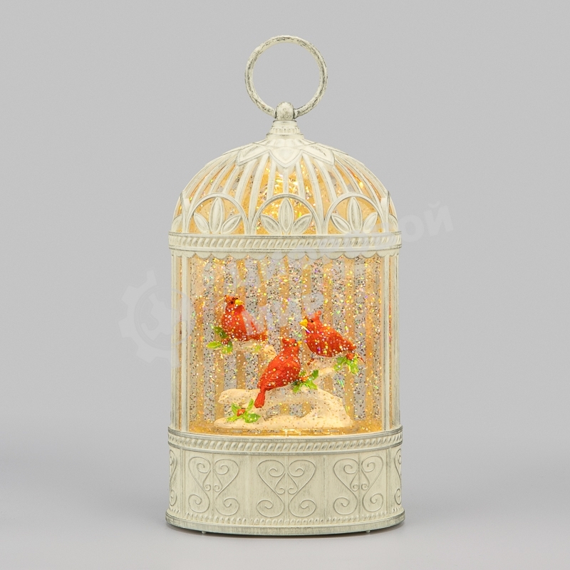 Декоративный светильник Neon-night Кардинал с конфетти и подсветкой, 13,3х7,9х23,7 см, питание 3хАА (не в комплекте) и USB