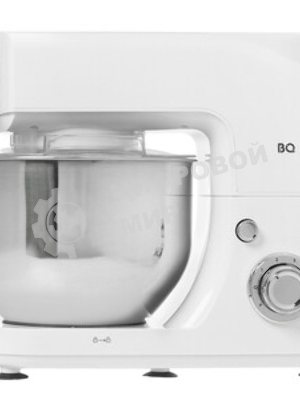 Планетарный миксер BQ MX520 White. Макс. мощность: 1600 Вт, Регулировка скорости: 6 скоростей + импульсный режим