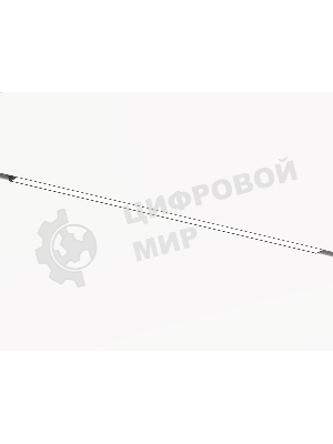 Трековый светильник GL2330 BK черный IP20 30W 3CCT 3000-6400K 48V 600*10*37