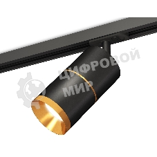 Светильник Ambrella light XT7402030 SBK/PYG черный песок/золото желтое полированное MR16 GU5.3