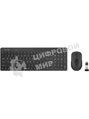 Комплект клавиатура+мышь A4Tech FStyler FG2300 Air2 беспроводной, USB, 1200 DPI, чёрный