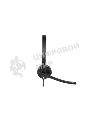 Гарнитура Logitech USB Headset H570e Stereo чёрный, проводная, USB