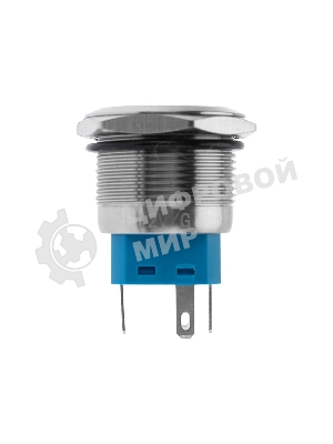 Кнопка антивандальная Rexant Ø 22 12 В Б/Фикс (5с) (ON)-OFF/(OFF)-ON подсв./зеленая