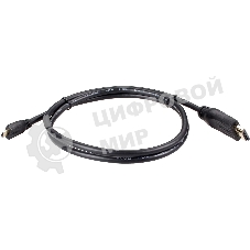 Кабель HDMI-19M --MicroHDMI-19M ver 2.0 1 м VCOM CG587-1M