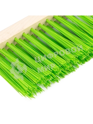 Щетка-сметка 3-рядная Сибртех 280 мм, деревянная ручка