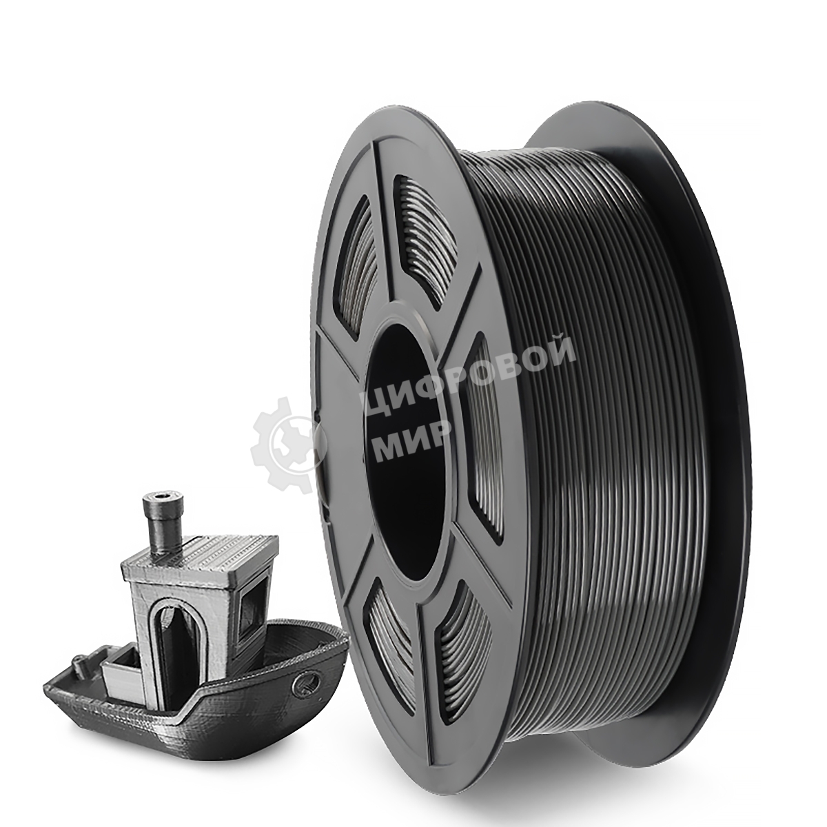 Филамент NVPrint PETG Grey для 3D печати диаметр 1.75мм длина 330 метров масса 1 кг