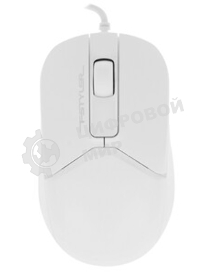 Мышь проводная A4Tech Fstyler FM12 белый, 1200 dpi, USB, кнопки - 3