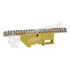 Шина нулевая с изолятором OptiKit BB-D-PE-DIN-24-6х9-желтый