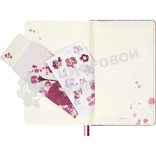 Блокнот Moleskine LIMITED EDITION САКУРА LESU09QP062 Large 130х210мм обложка текстиль 176стр. нелинованный твердая обложка розовый 2026