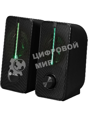 Акустическая система Оклик OK-120U 2.0 черный 6Вт