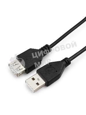 Кабель-удлинитель Гарнизон USB 2.0, AM/AF, 1м, пакет (GCC-USB2-AMAF-1M)