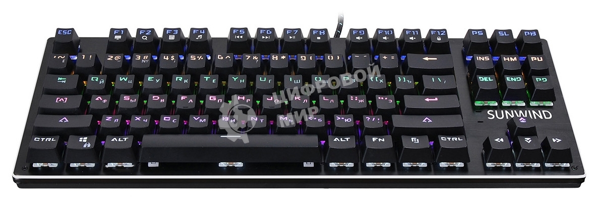 Клавиатура проводная SUNWIND SW-K900G,USB, черный 1422332