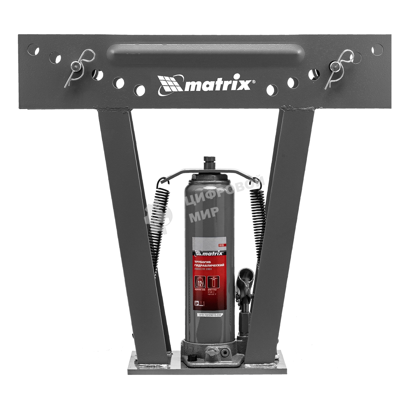 Трубогиб Matrix гидравлический 1/2''–2'' 12 т в комплекте с башмаками