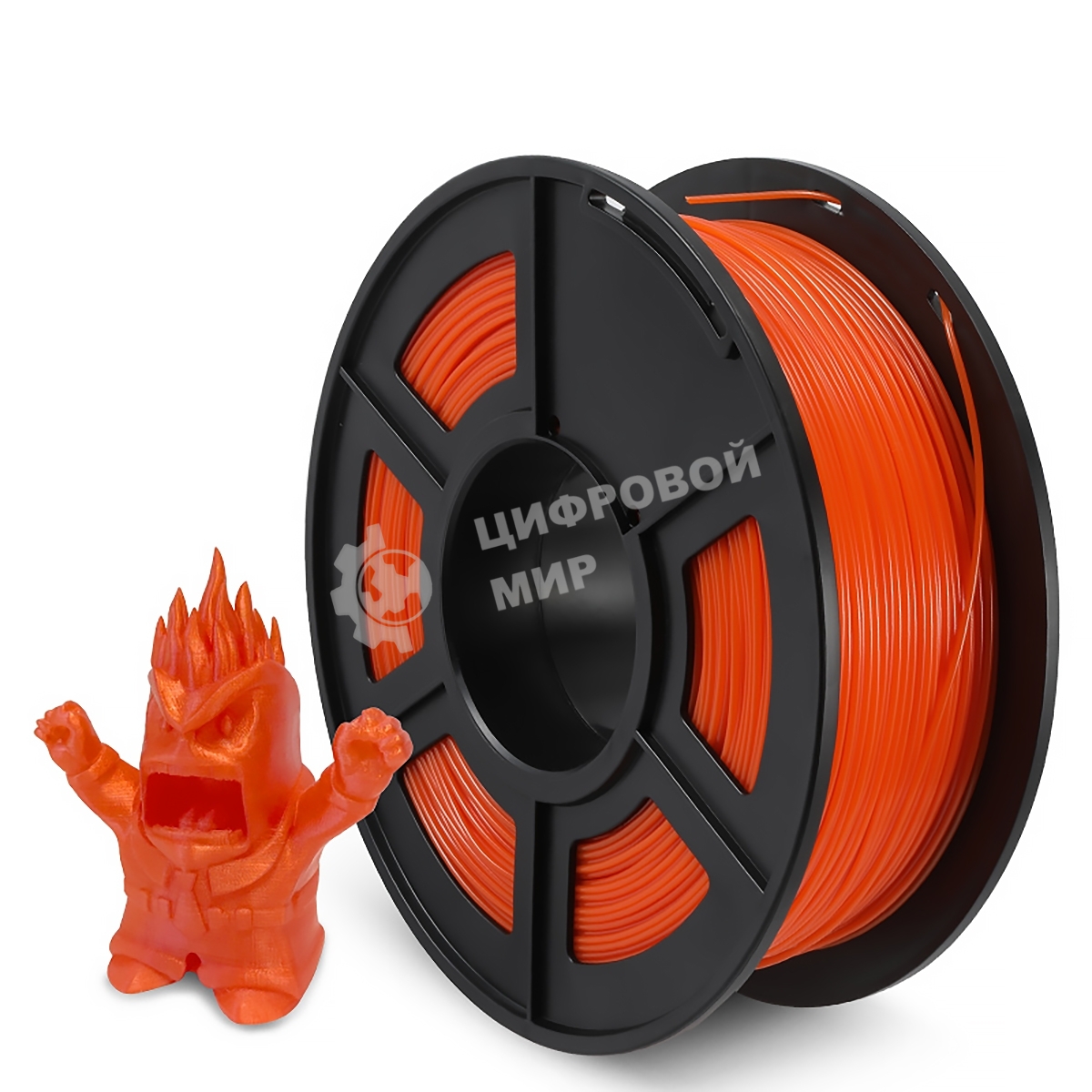 Филамент NVPrint PETG Orange для 3D печати диаметр 1.75мм длина 330 метров масса 1 кг