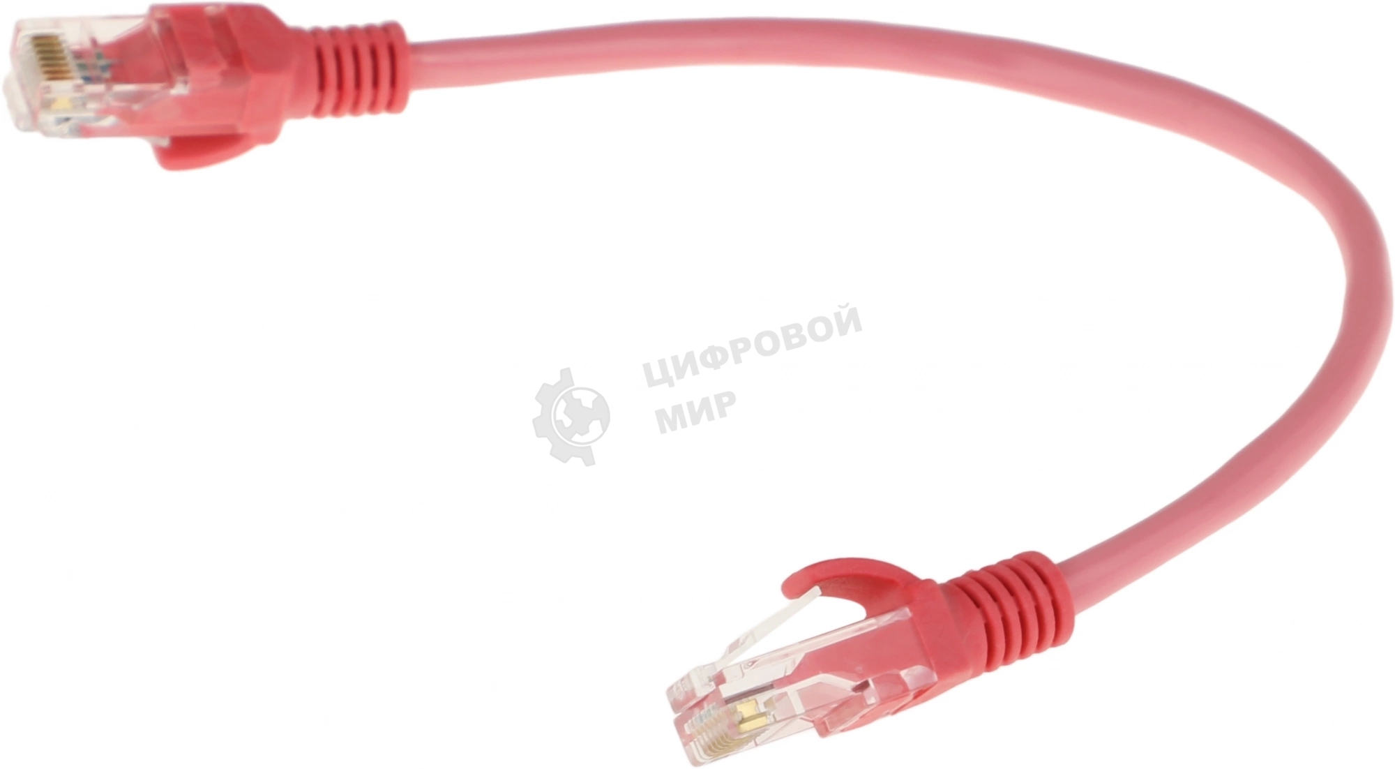 Патч-корд UTP Cablexpert cat.5e, 0.25м, литой, многожильный, розовый