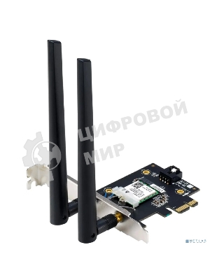 Сетевой адаптер Wi-Fi + Bluetooth Asus PCE-BE6500 BE6500 PCI Express 2ант.