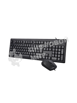 Комплект клавиатура+мышь A4Tech KRS-8372 проводной, USB, 1200 DPI, чёрный
