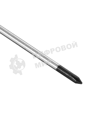 Отвертка Сибртех, PH0 х 100 мм, CrV, двухкомпонентная рукоятка