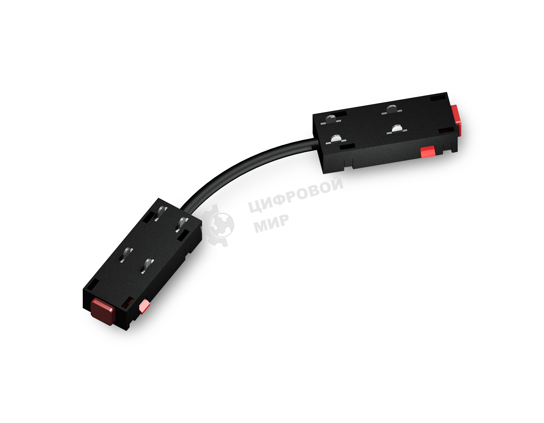 GL1110 BK черный коннектор питания гибкий для шинопровода Magnetic 220V 250*28.5*18