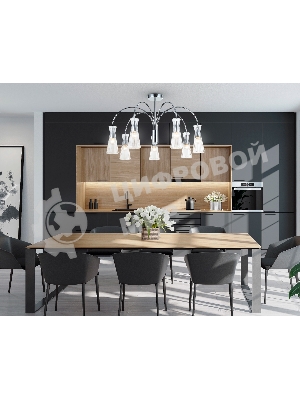 Люстра Ambrella light LH55653/7 СH/CL хром/прозрачный E14*7 max 40W D745*460