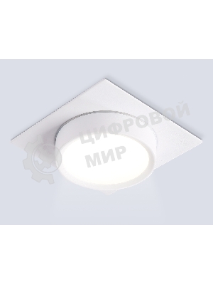 Светильник встраиваемый Ambrella light TN6737 WH белый IP44 GX53 110*110*57