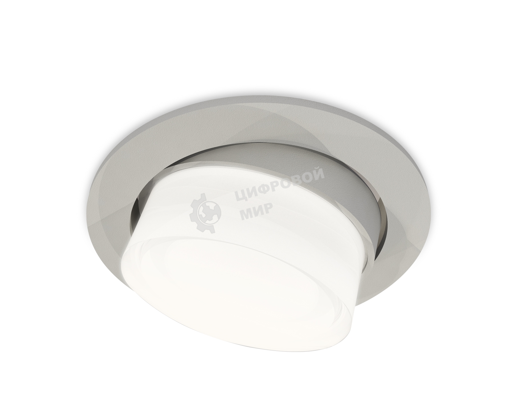 Комплект встраиваемого поворотного светильника Ambrella light XC7653080 SGR/FR/CL серый песок/белый матовый/прозрачный MR16 GU5.3 (C7653, N7160)