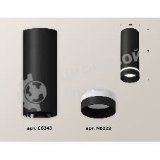 Светильник Ambrella Light XS6343041 SBK/FR черный песок/белый матовый MR16 GU5.3 (C6343, N6229)
