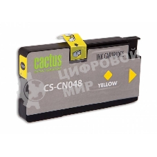 Картридж струйный Cactus CS-CN048 №951XL желтый (26 мл) для HP OfficeJet 251dw Pro, 276dw Pro, 8100 Pro, 8100e, 8600 Pro (N911a), 8600 Pro Plus (N911g), 8610 Pro (A7F64A), 8615 Pro, 8616 Pro, 8620 Pro