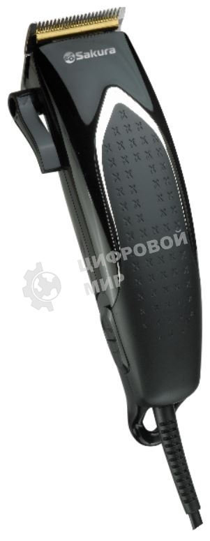 Машинка для стрижки Sakura SA-5110BK Premium титан 4гребня сетев