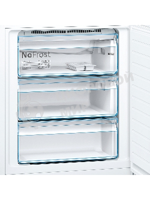 Холодильник Bosch KGN49XWEA белый двухкамерный 330/108л морозилка снизу, No Frost