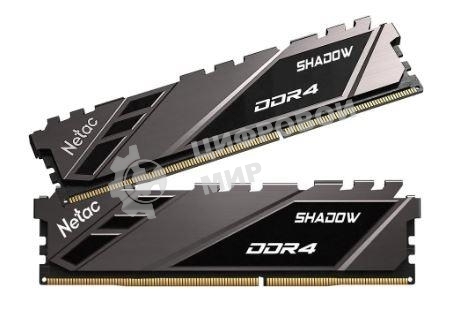 Оперативная память NETAC, DDR4, 16GB (1x16GB), 2666MHz, CL19, DIMM, с радиатором, черный