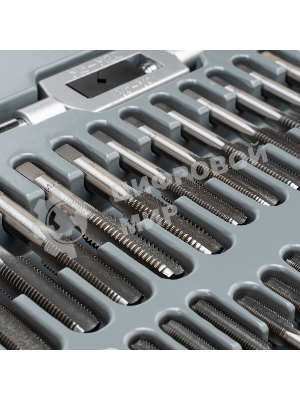 Набор метчиков и плашек Matrix М2-М18, 110 шт. метал. кейс