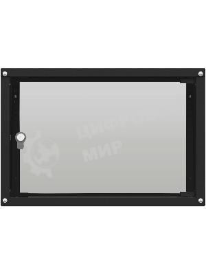 Шкаф коммутационный NTSS Lime (NTSS-WL6U5560GS-BL) настенный 6U 550x600 мм пер. дв. стекл несъемн. бок. пан. 30 кг черный 520 мм 12 кг 110 град. 500 мм IP20