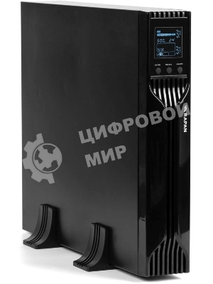 Источник бесперебойного питания ИБП Бастион RAPAN-UPS 3000 RACK+4x9Ah (2100 Вт, Line-interactive, встроенные АКБ 6 шт.x 9Ah) 8960