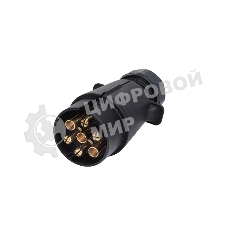 Вилка прицепа Rexant 12В, 7 контактов, пластик