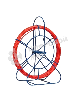 Протяжка кабельная Rexant (УЗК в напольной катушке), стеклопруток, d=6,0мм, 30м, красная