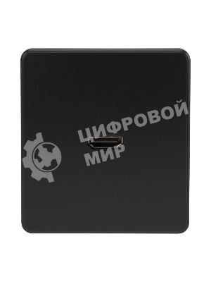 Розетка Kranz ROUND HDMI с/у оникс