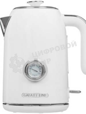 Чайник электрический Galaxy Line GL 0352, сливочный зефир, металл, 2200 Вт, 1.7 л