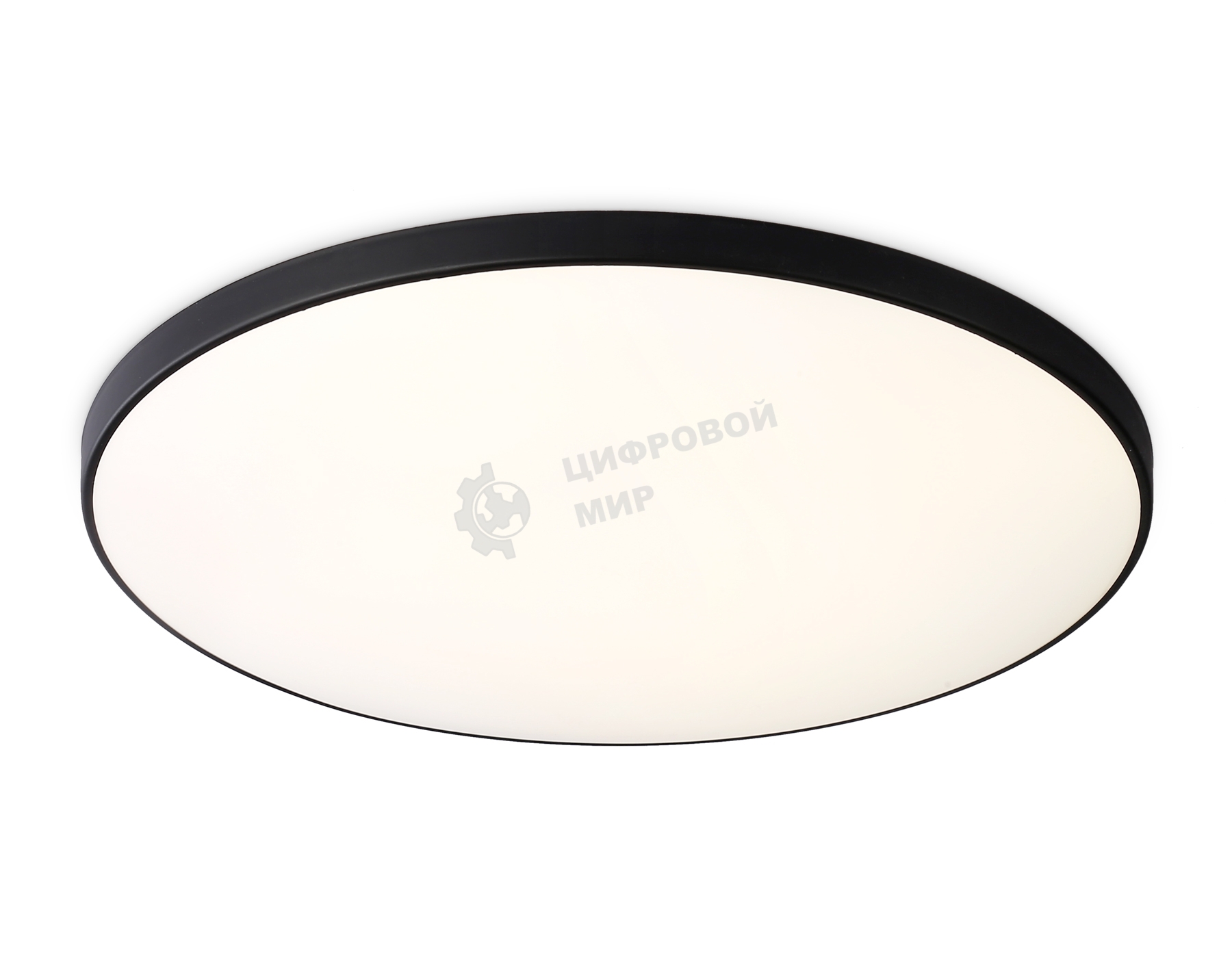 Потолочный светодиодный светильник Ambrella light FZ1226 BK черный IP44 24W 4200K D372*55 (Без ПДУ)