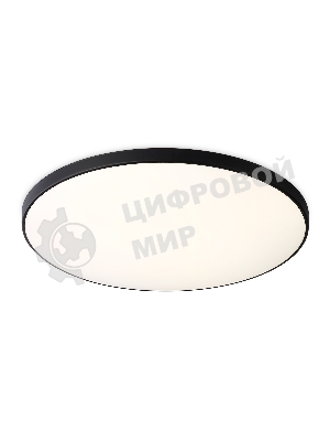 Потолочный светодиодный светильник Ambrella light FZ1226 BK черный IP44 24W 4200K D372*55 (Без ПДУ)