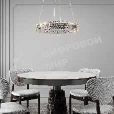 101004 LED никель  / подвесной светильник / никель хрусталь Strotskis