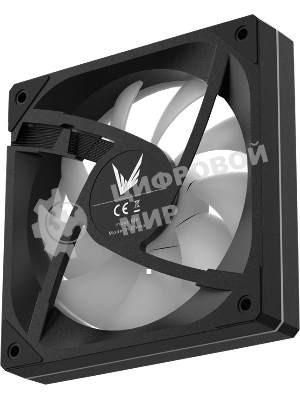 Вентилятор корпусной Formula Floe SE 12BK ARPW Reverse ARGB, 120 мм, 1500 об/мин, 27.5 дБ, 4-pin PWM, ARGB, реверсный