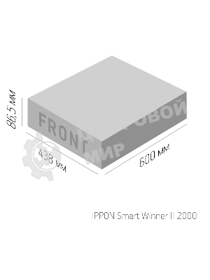 Источник бесперебойного питания Ippon Smart Winner II 2000 1800Вт 2000ВА черный