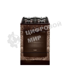 Плита газовая Gefest ПГ 6500-02 0114 коричневый, конфорок 4 шт, духовка 52 л, 60 см x 85 см x 60 см