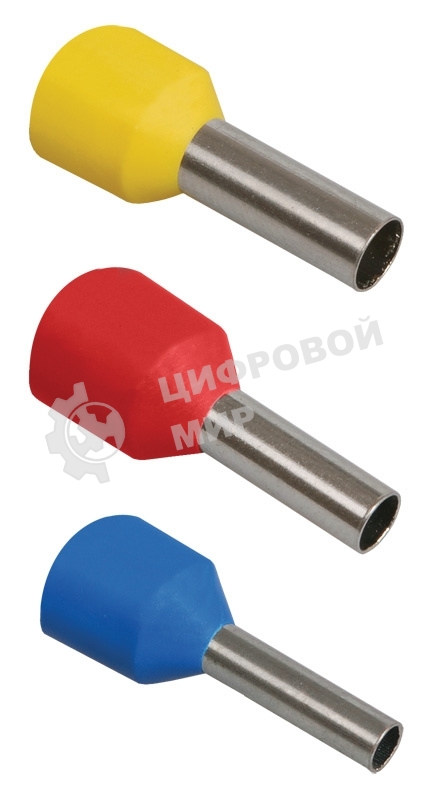 Наконечник-гильза изол. Е6012 (уп. 100 шт) ИЭК UGN10-006-06-12