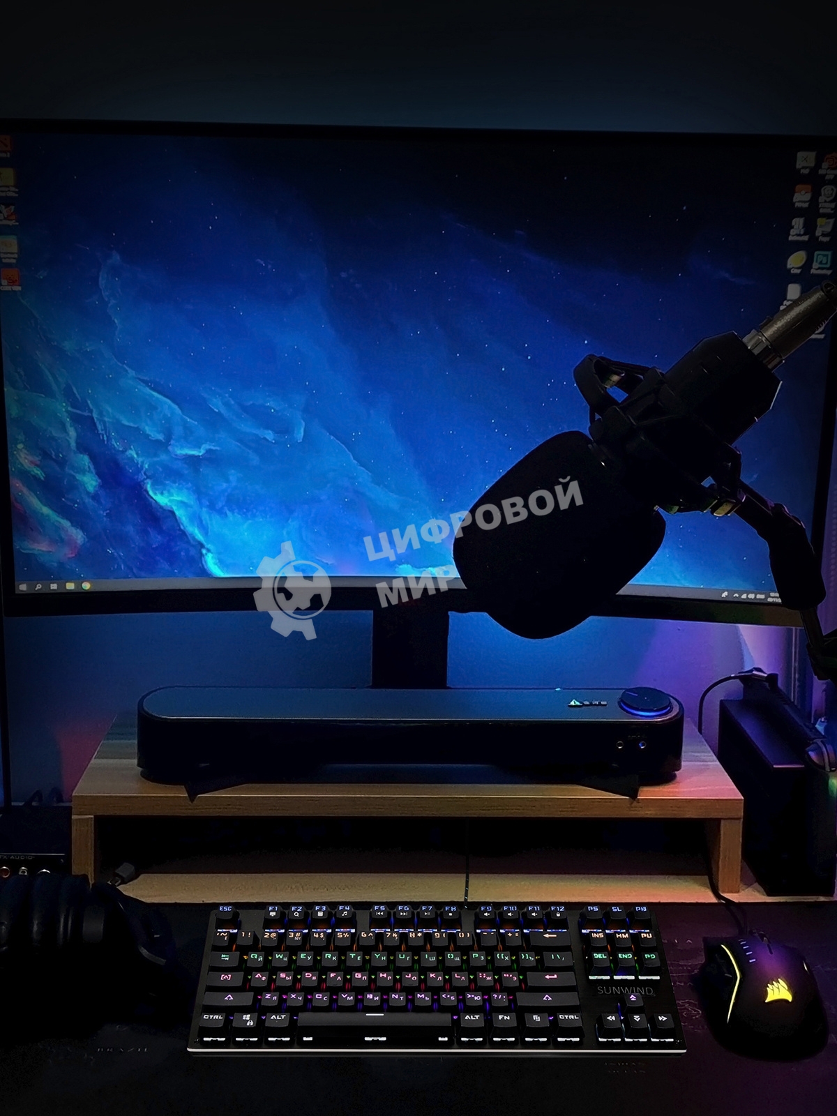 Клавиатура проводная SUNWIND SW-K900G,USB, черный 1422332