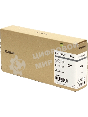 Картридж струйный Canon PFI-1700GY серый (700 мл) для Canon imagePROGRAF PRO-2000, PRO-4000, PRO-4000S, PRO-6000S